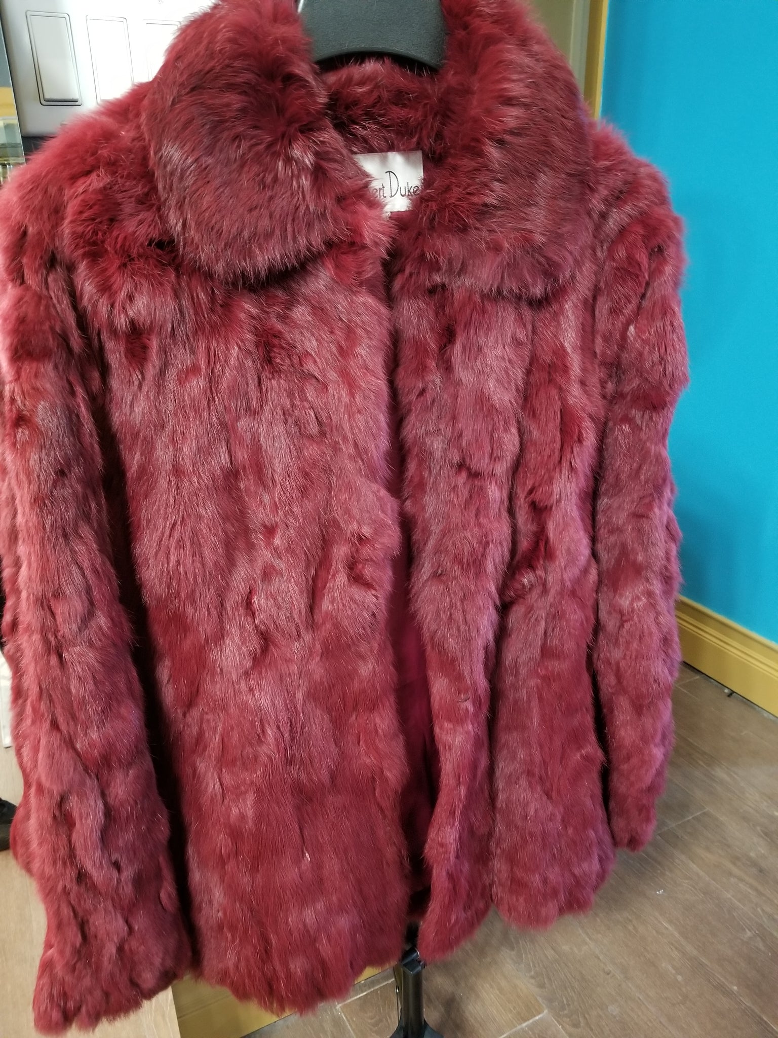 "Raspberry" Fur Coat